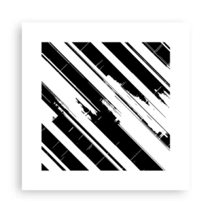 Affiche - Poster - Une composition intense et dynamique - 30x30 cm