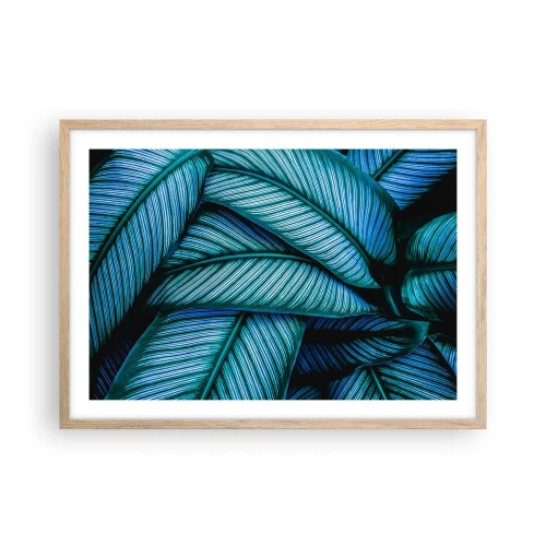 Affiche dans un chêne clair - Poster - Lignes de vie - 70x50 cm