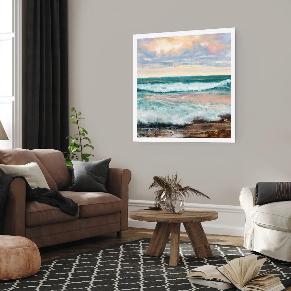 Affiche - Poster - Ici tu adouciras ton âme - 50x50 cm