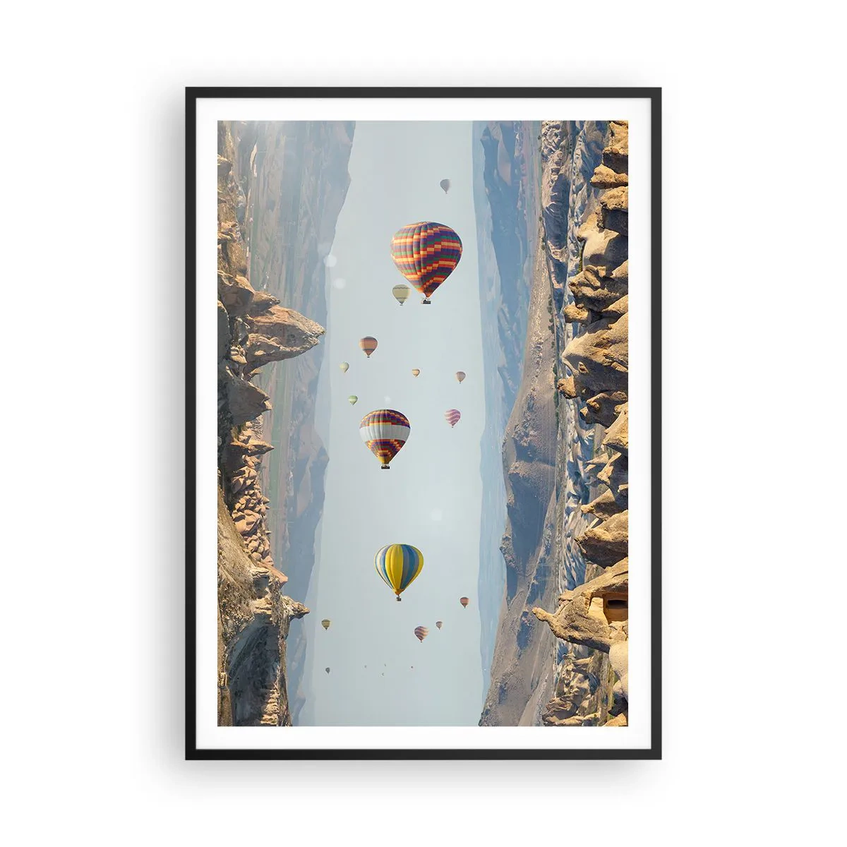 Affiche dans un cadre noir - Poster - Ici, tout est possible - 70x100 cm