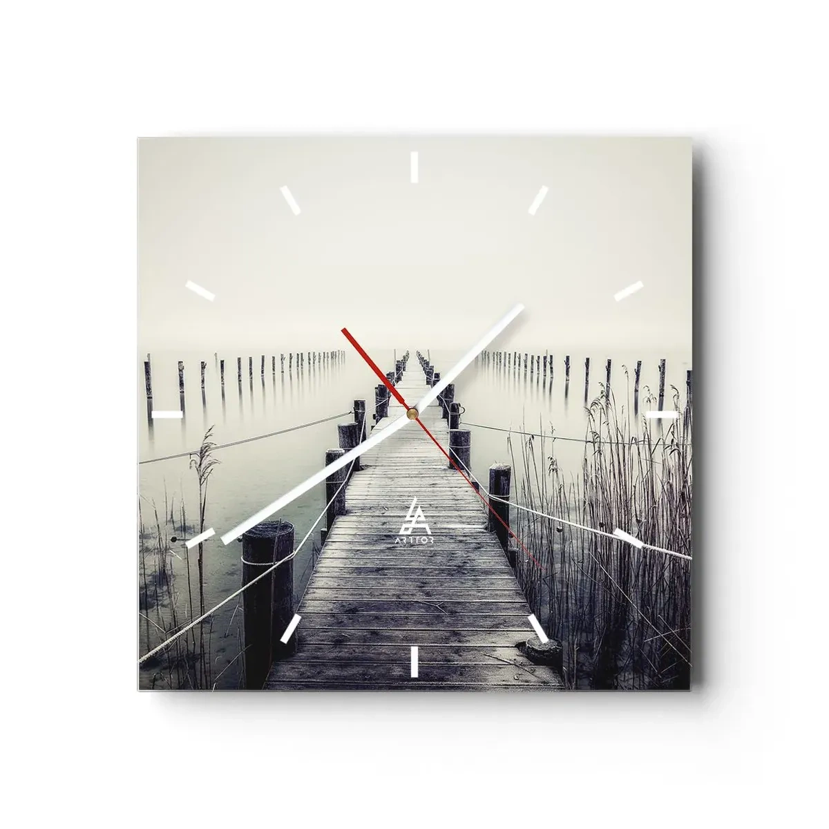 Horloge murale - Pendule murale - Plongez dans la paix - 40x40 cm