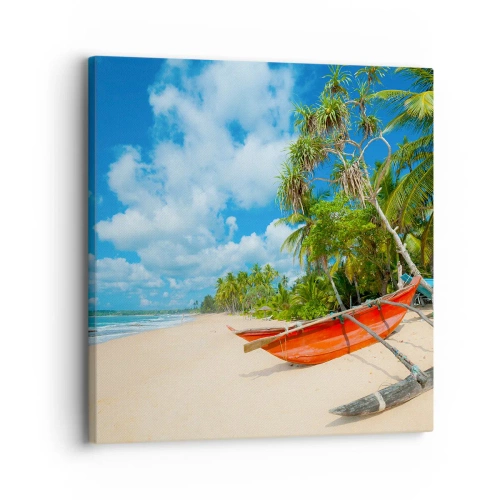 Impression sur toile - Image sur toile - Le charme des tropiques - 30x30 cm