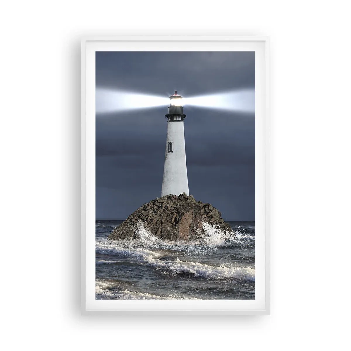 Affiche dans un cadre blanc - Poster - I… i… ici ! - 61x91 cm