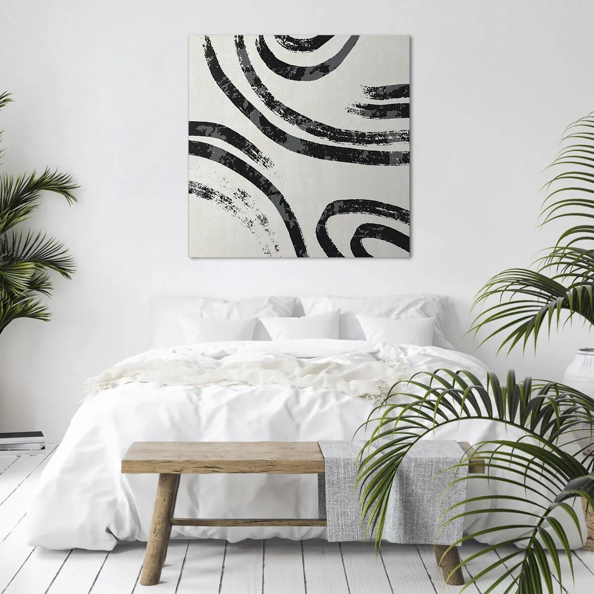 Impression sur toile - Image sur toile - À moitié arrêté - 30x30 cm