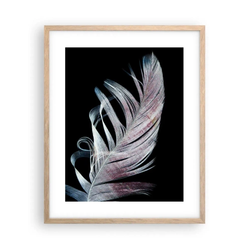 Affiche dans un chêne clair - Poster - Pensez au toucher - 40x50 cm