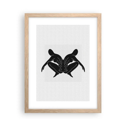 Affiche dans un chêne clair - Poster - Une âme commune - 30x40 cm