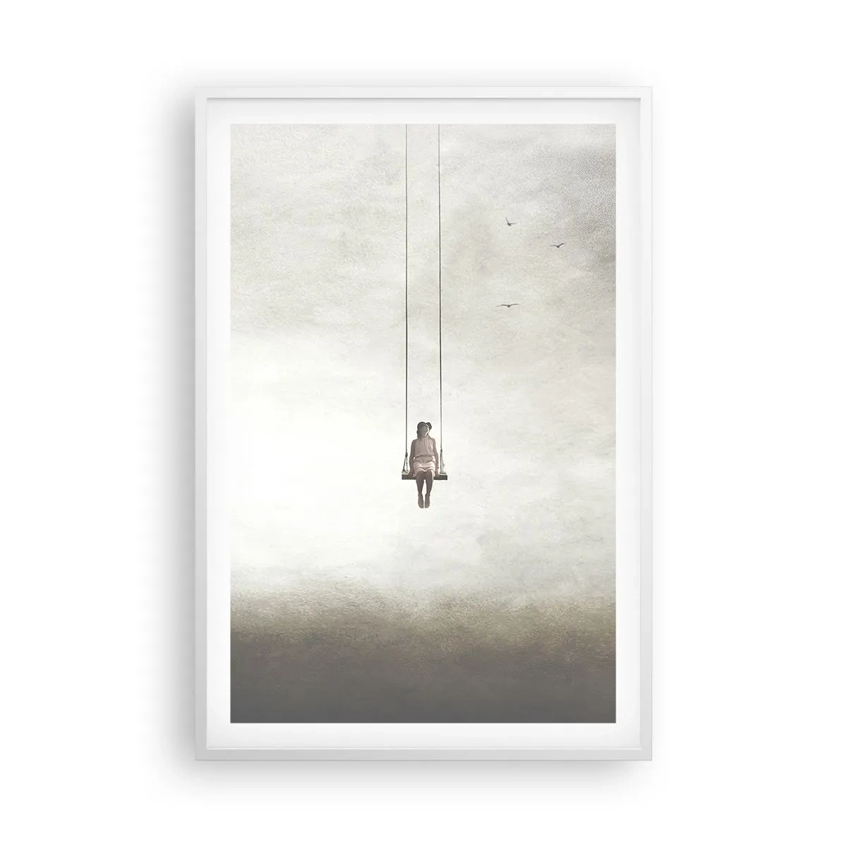 Affiche dans un cadre blanc - Poster - Enfant en nous - 61x91 cm