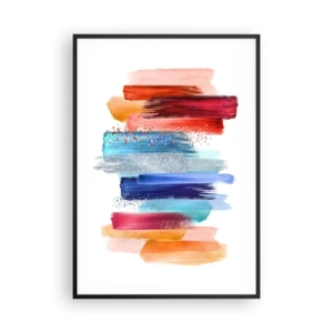 Affiche dans un cadre noir - Poster - En haut et en bas - 70x100 cm