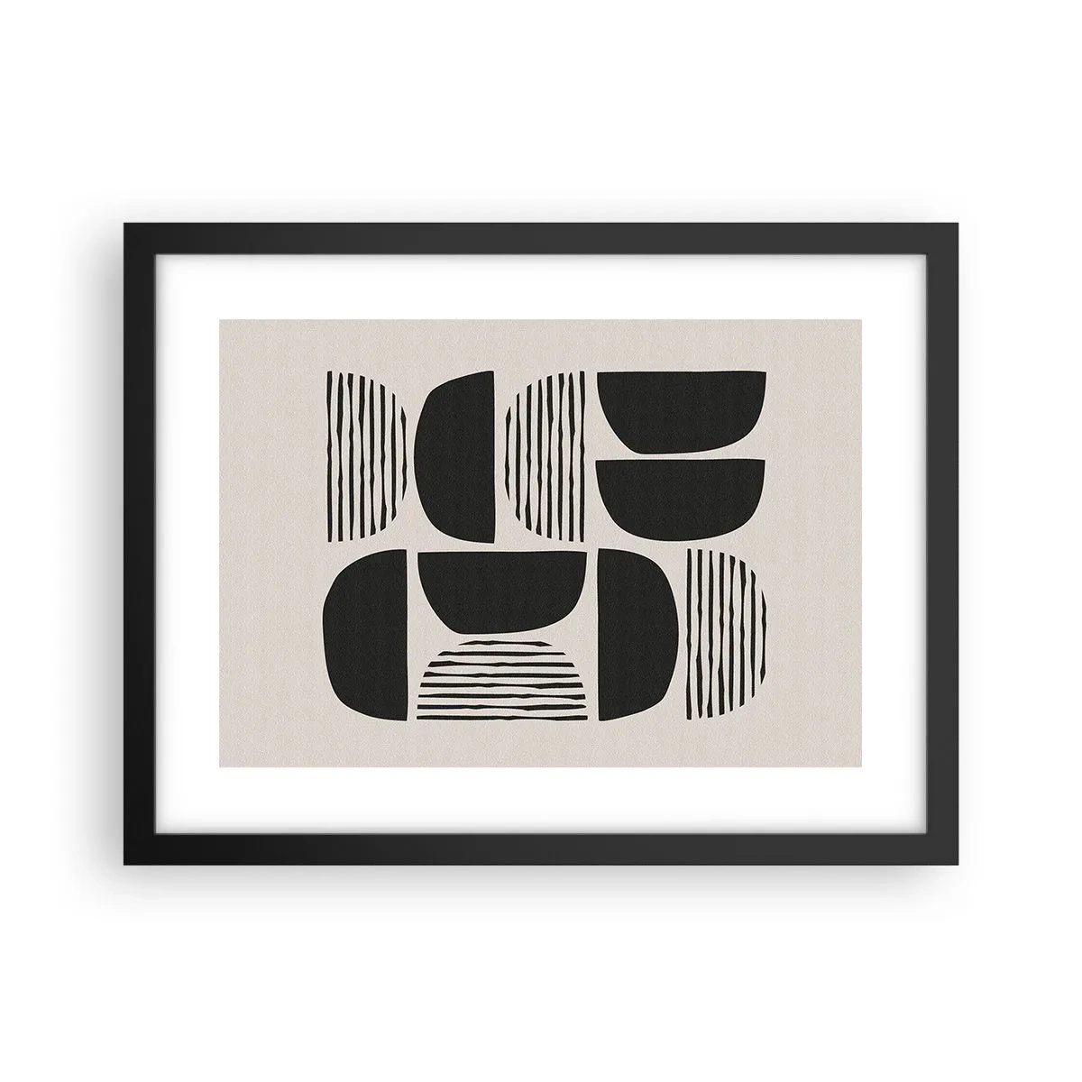 Affiche dans un cadre noir - Poster - Offres sans enthousiasme - 40x30 cm