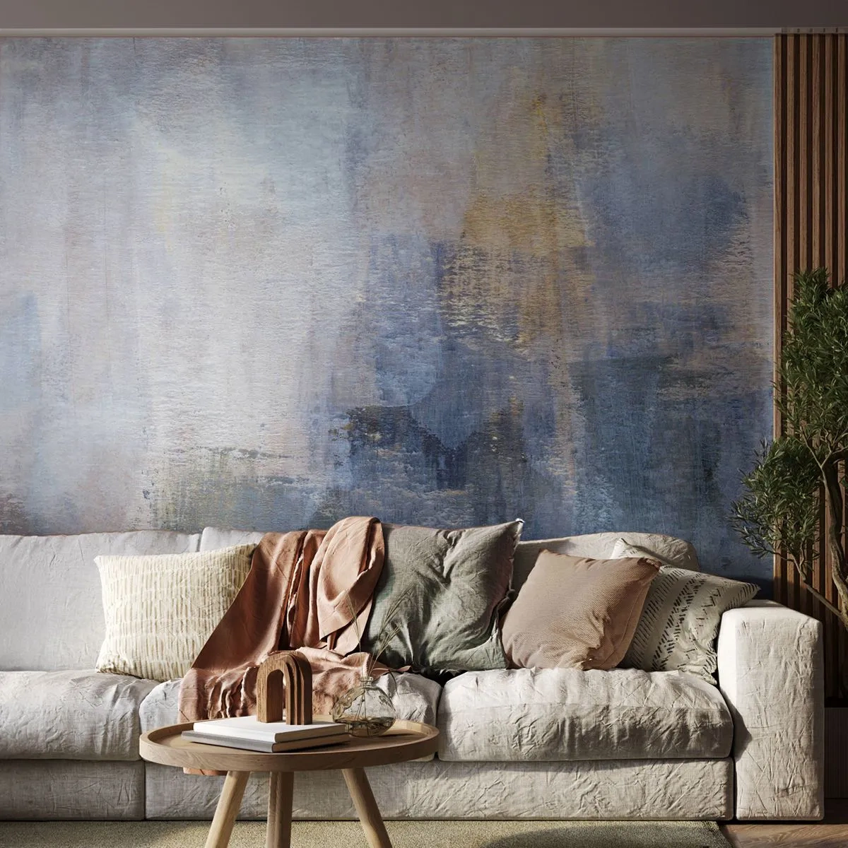 Papier Peint Photo Premium Sand - Tonalités et accords de couleur - Abstraction, Morceau, Peinture - 350x256 cm