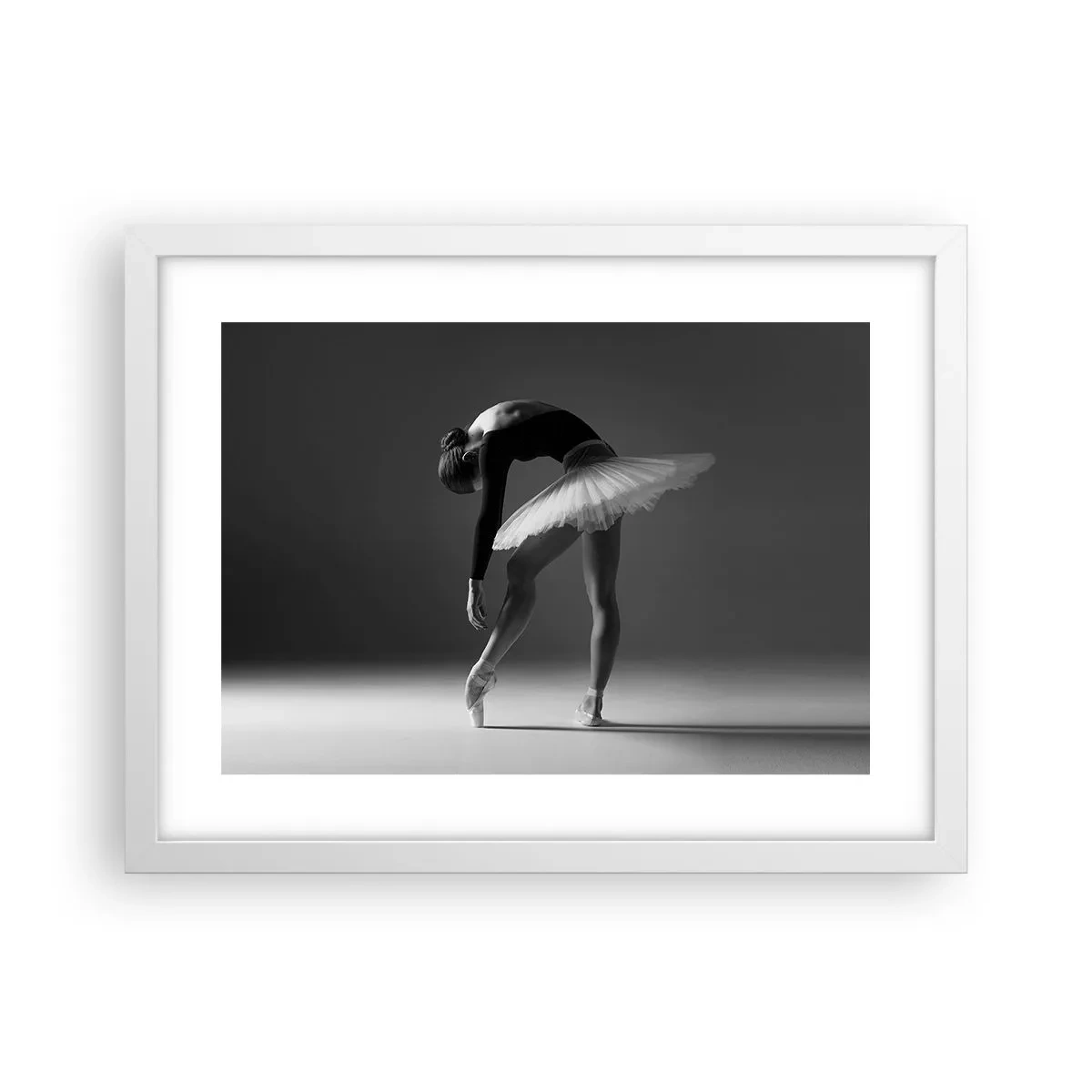 Affiche dans un cadre blanc - Poster - Belle ballerine - 40x30 cm