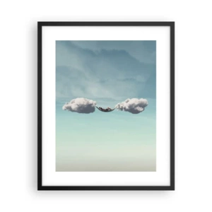 Affiche dans un cadre noir - Poster - Instant de bonheur - 40x50 cm