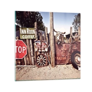 Impression sur verre - Image sur verre - Et le temps s'est arrêté - 40x40 cm