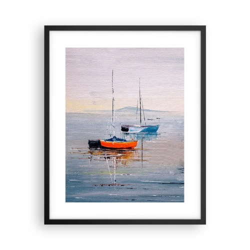 Affiche dans un cadre noir - Poster - Un repos bien mérité - 40x50 cm