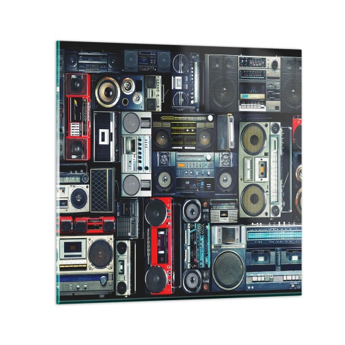 Impression sur verre - Image sur verre - Nostalgie des années 80 - 70x70 cm