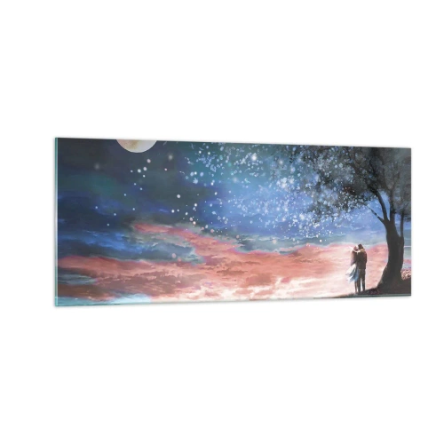 Impression sur verre - Image sur verre - Spectacle étoilé - 100x40 cm