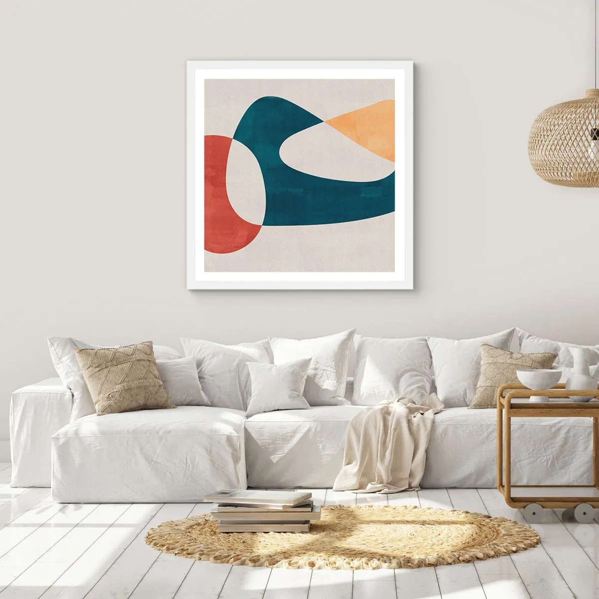 Affiche dans un cadre blanc - Poster - Influences et métamorphoses - 40x40 cm