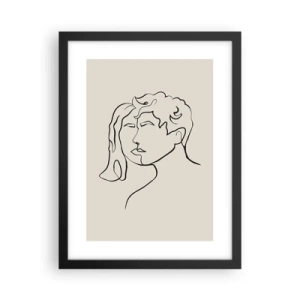 Affiche dans un cadre noir - Poster - Et l'unité est apparue - 30x40 cm