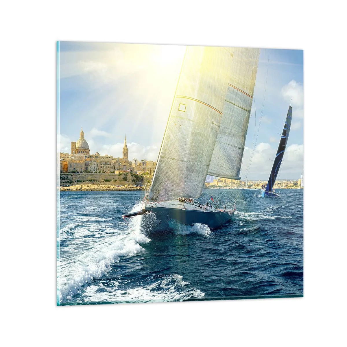 Impression sur verre - Image sur verre - Il est temps de quitter la ville - 70x70 cm