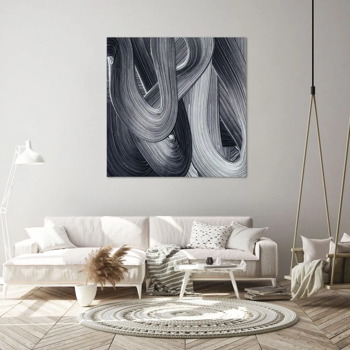 Impression sur toile - Image sur toile - La fluidité de la réalité - 40x40 cm