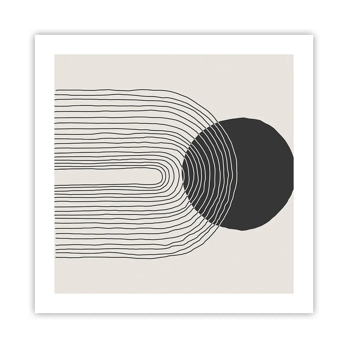 Affiche - Poster - Tremblement et confiance - 50x50 cm