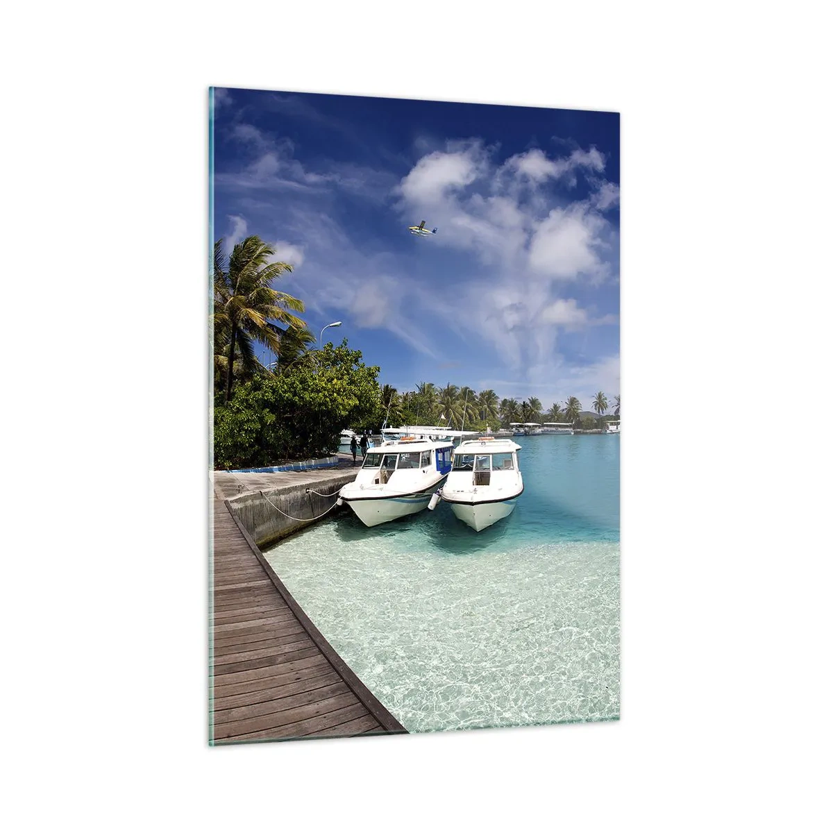 Impression sur verre - Image sur verre - Et cependant, le paradis existe bien - 50x70 cm