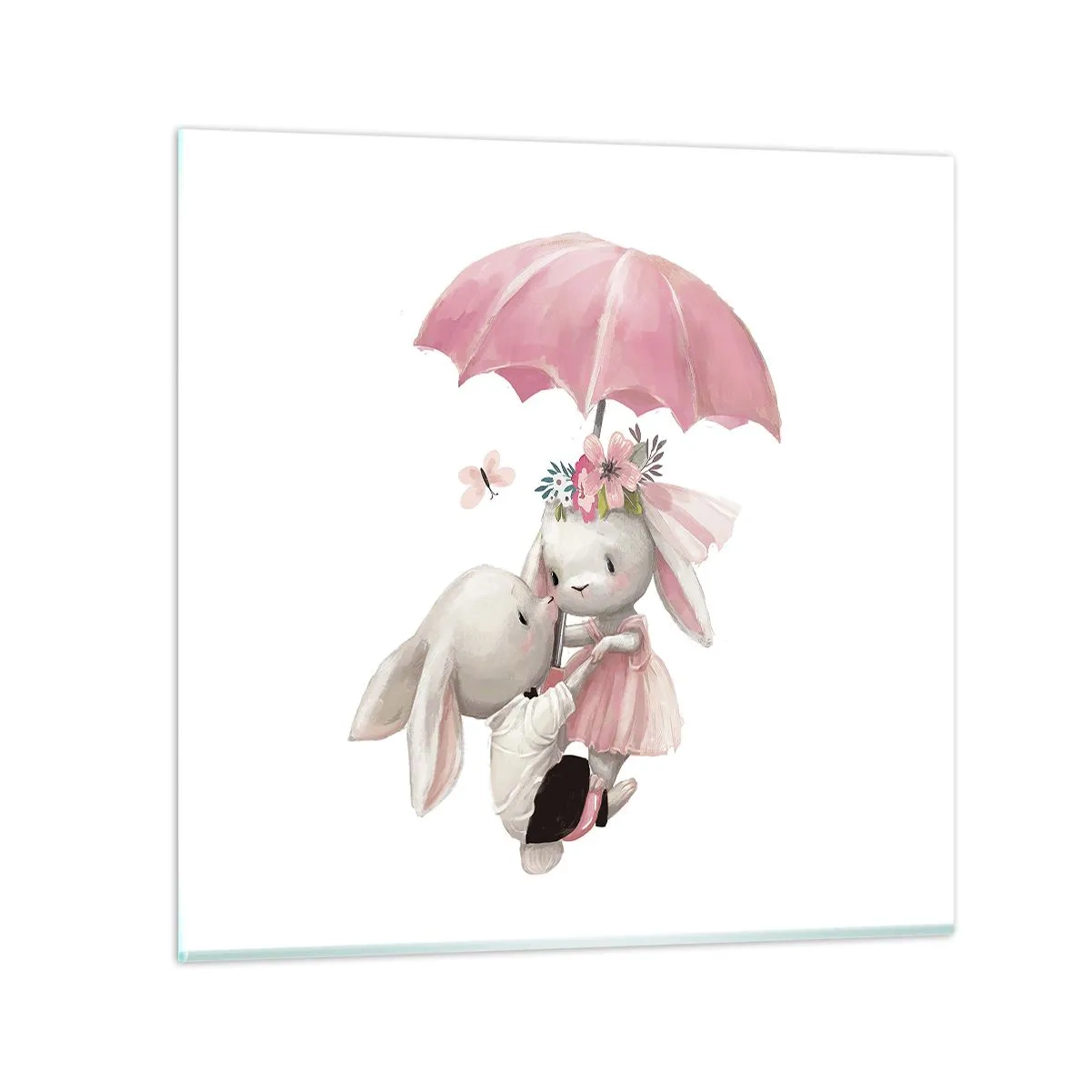 Impression sur verre - Image sur verre - C'est ça l'amour - 40x40 cm