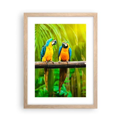 Affiche dans un chêne clair - Poster - Et avez-vous entendu qu'elle ...? - 30x40 cm