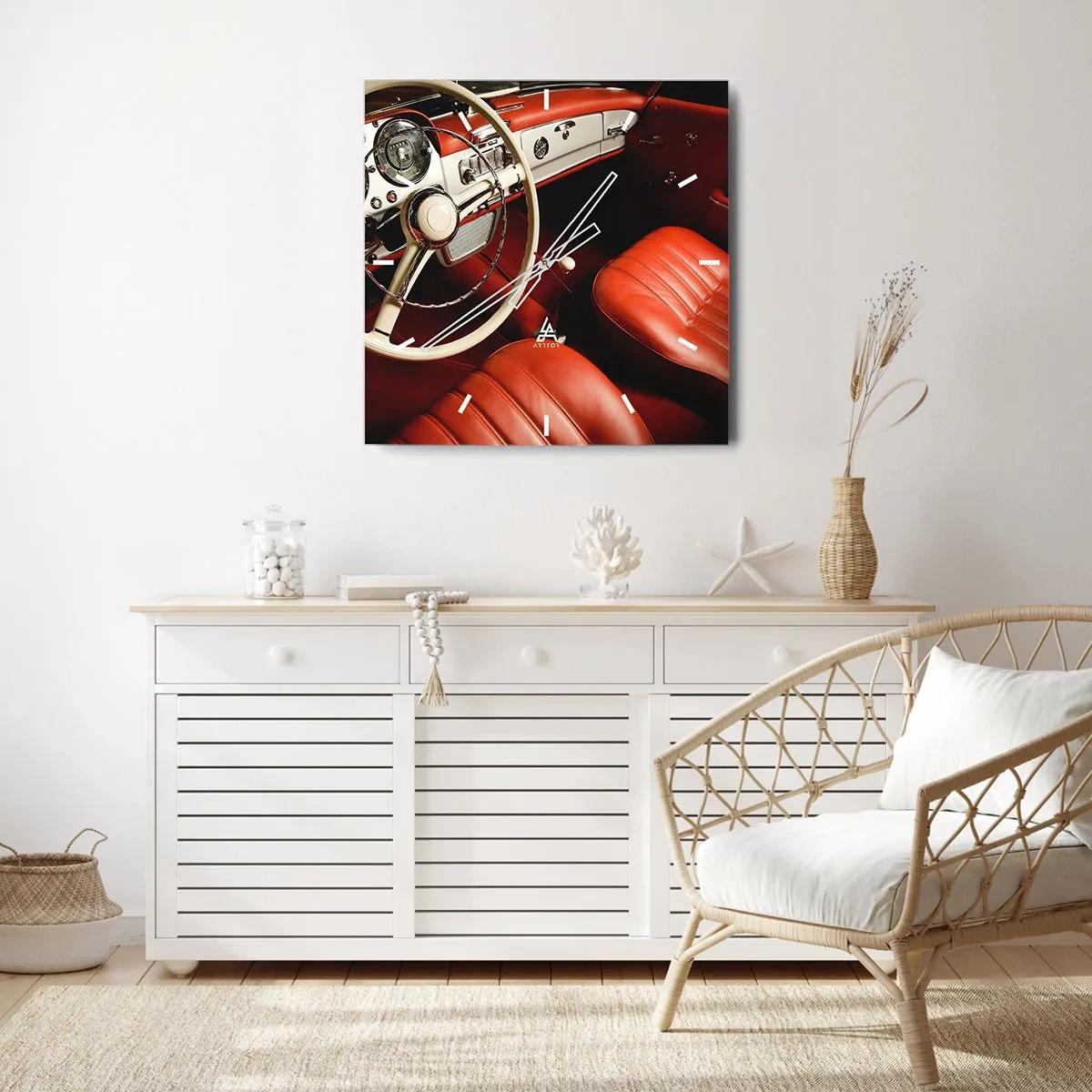 Horloge murale - Pendule murale - Luxe de style vintage - 40x40 cm