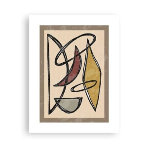 Affiche - Poster - Composition – arcs et ovales - 30x40 cm
