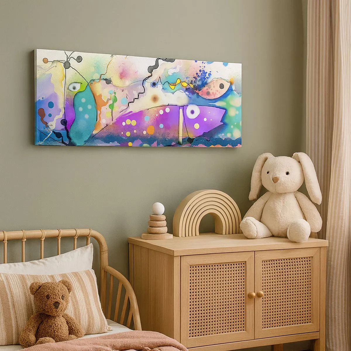 Impression sur toile - Image sur toile - Sans mots! - 100x40 cm