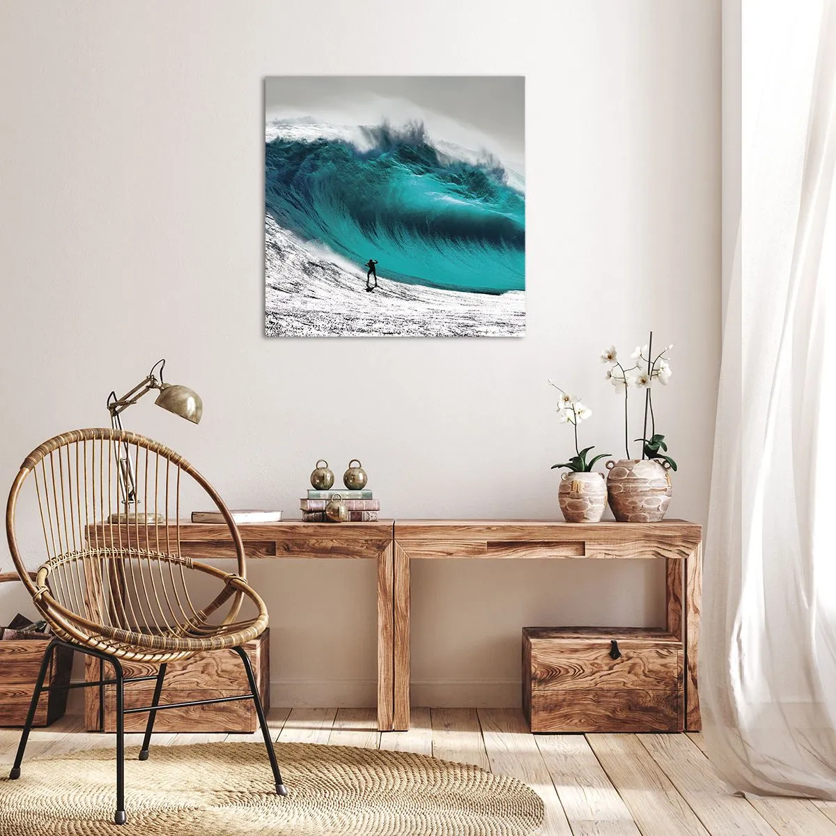 Impression sur toile - Image sur toile - Challenge accepté - 40x40 cm