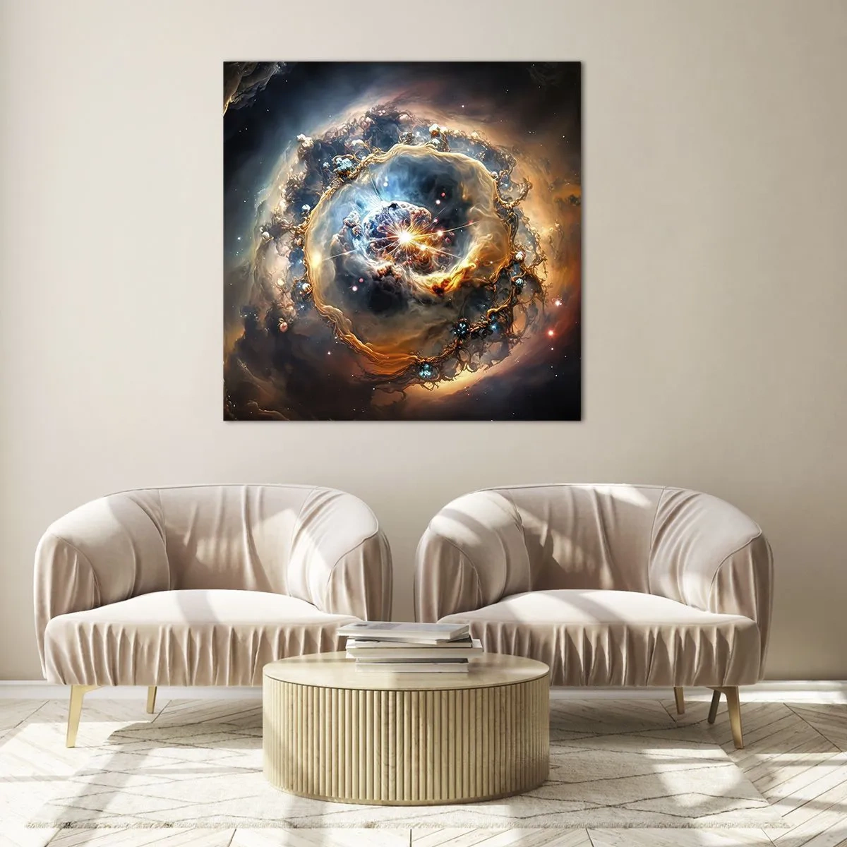 Impression sur verre - Image sur verre - Le début - 70x70 cm