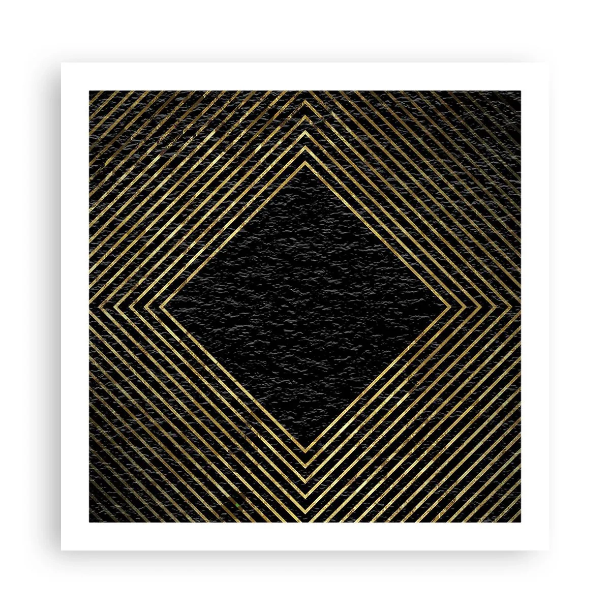 Affiche - Poster - Géométrie dans un style glamour - 60x60 cm