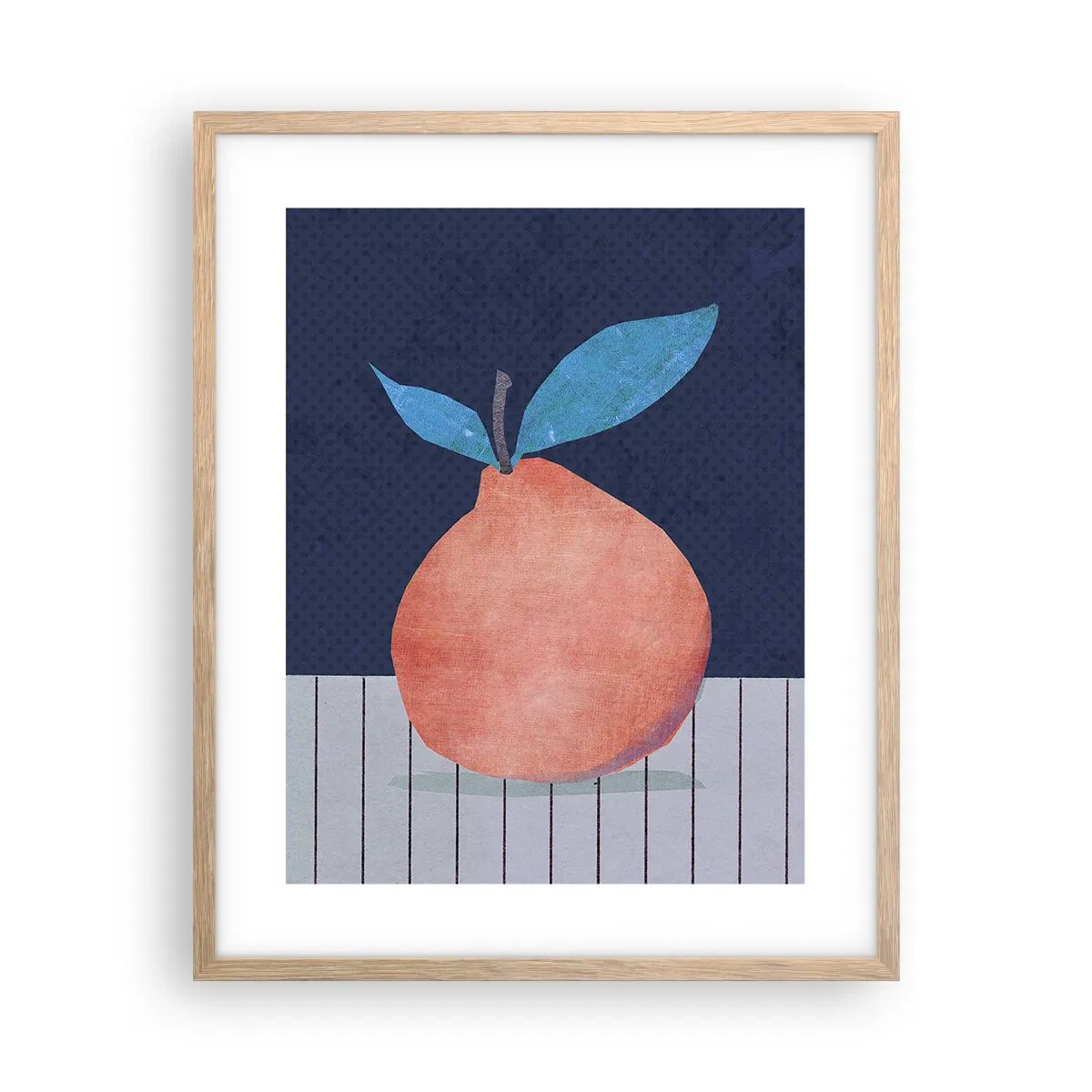 Affiche dans un chêne clair - Poster - Convexité et plan - 40x50 cm