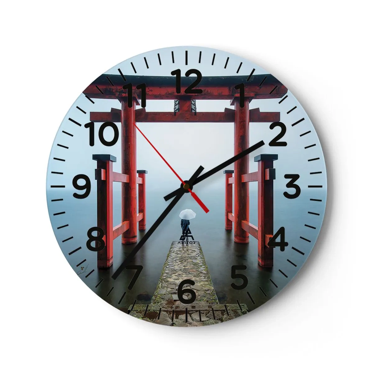 Horloge murale - Pendule murale - Rêverie japonnaise - 30x30 cm