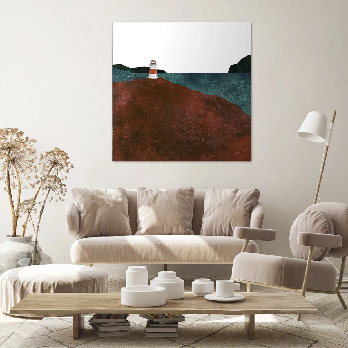 Impression sur toile - Image sur toile - En regardant la mer - 30x30 cm