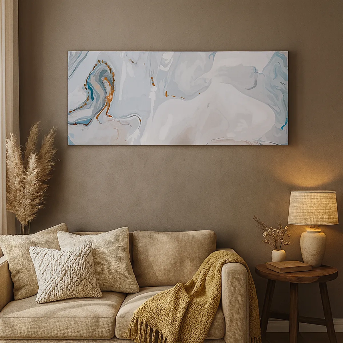 Impression sur toile - Image sur toile - Blanc surélevé - 30x30 cm