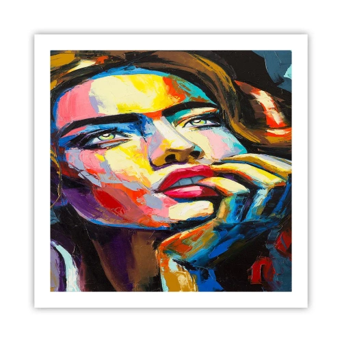 Affiche - Poster - Les rêves volent dans le ciel comme des oiseaux - 60x60 cm