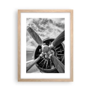 Affiche dans un chêne clair - Poster - Dompteur de ciel - 30x40 cm