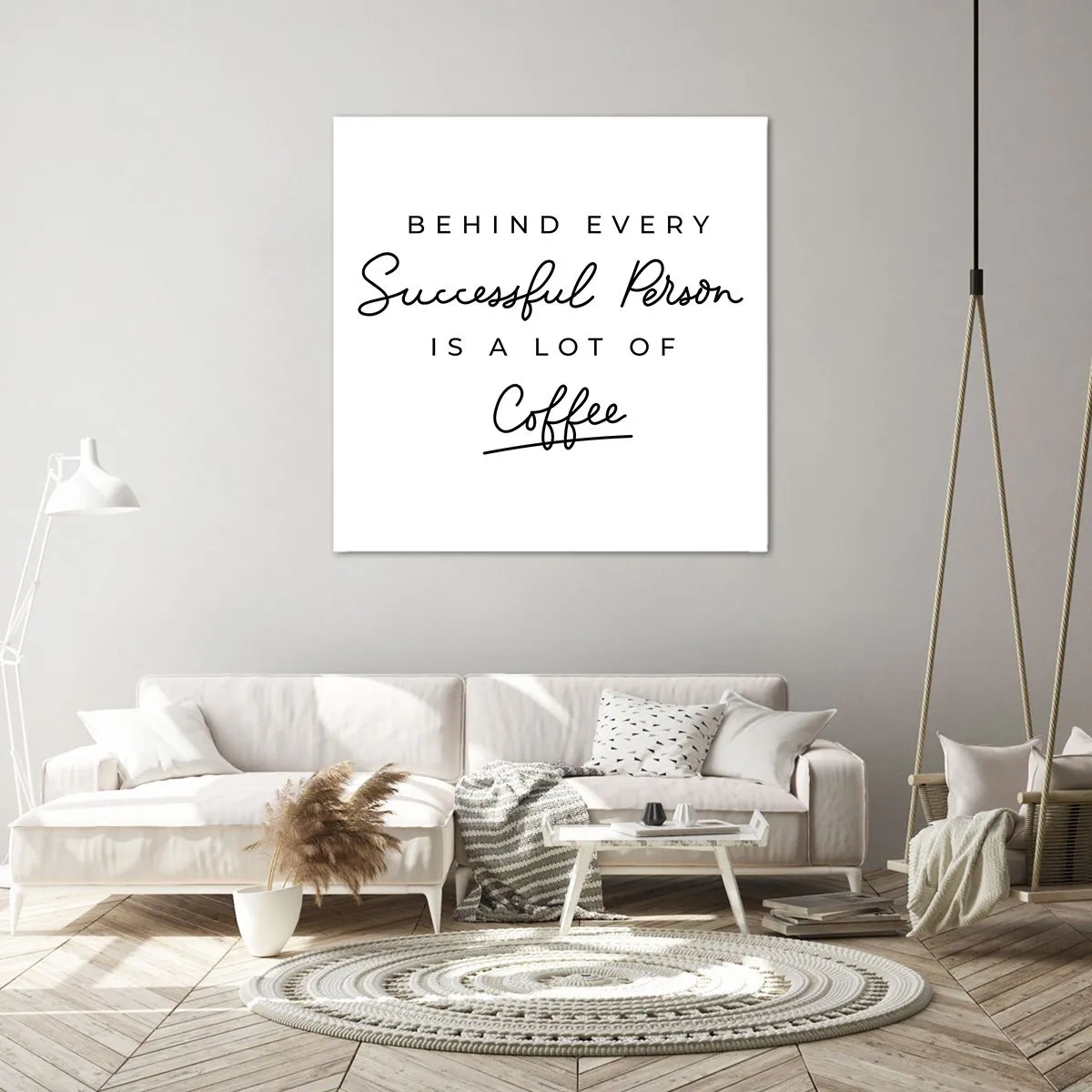 Impression sur toile - Image sur toile - Secret du succès - 70x70 cm