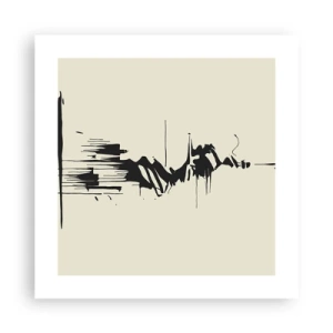 Affiche - Poster - Abstraction hâtive - 40x40 cm
