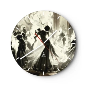 Horloge murale - Pendule murale - La grande mascarade - 40x40 cm