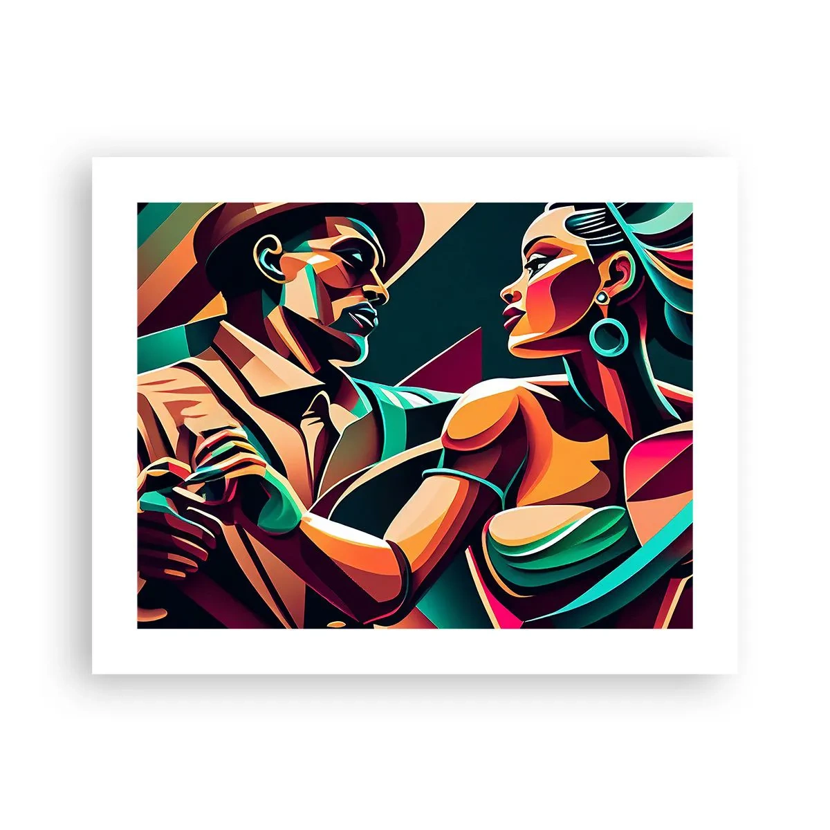Affiche - Poster - Au rythme du coeur - 50x40 cm