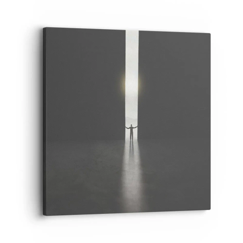 Impression sur toile - Image sur toile - Étape vers un avenir radieux - 30x30 cm