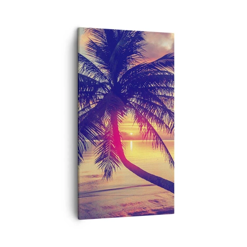 Impression sur toile - Image sur toile - Soirée sous les palmiers - 45x80 cm