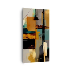 Impression sur toile - Image sur toile - Abstraction – lumière et ombre - 65x120 cm