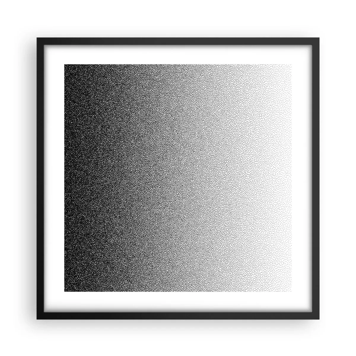Affiche dans un cadre noir - Poster - Du coté de la lumière - 50x50 cm