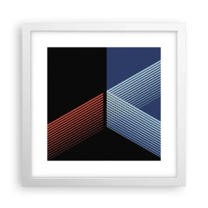 Affiche dans un cadre blanc - Poster - Histoire simple - 30x30 cm