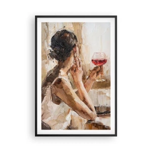 Affiche dans un cadre noir - Poster - Le goût d'un bon moment - 61x91 cm